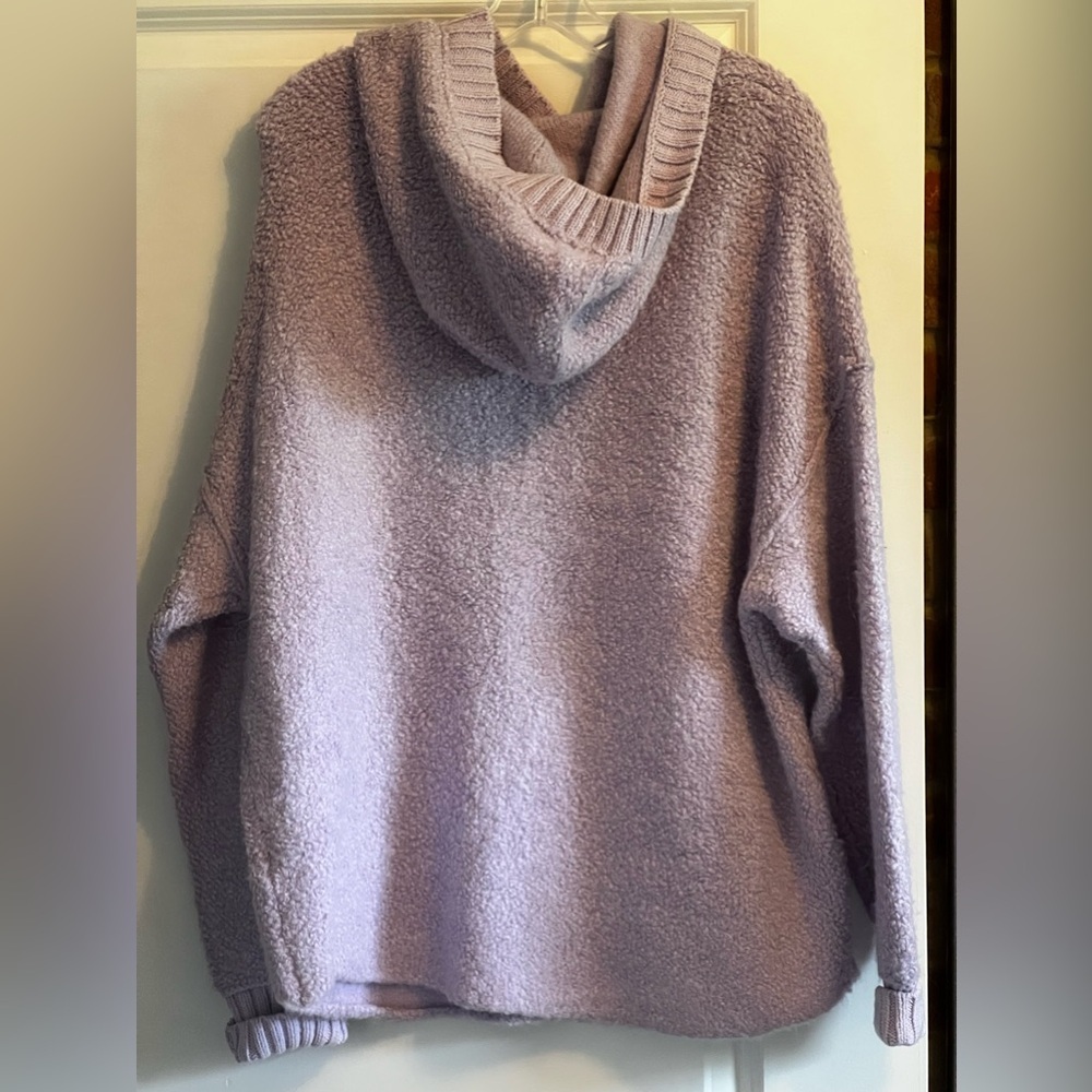 Free People Lavender Sweater Hoodie - Picture 3 of 4